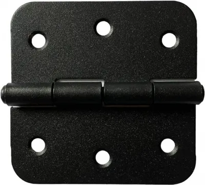 Produktbild von BKshop | Scharnier - Zimmertür Scharnier - 75x75x2mm - Schwarz - Robuste Bauweise - Vielseitig einsetzbar