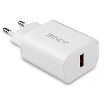 Obrázek produktu pro Lindy Netzteil - 18 Watt - 3 A (USB) - weiß