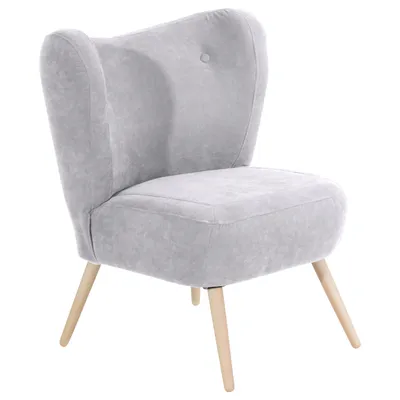 Produktbild von Max Winzer Sessel Sari - Velourstoff silber - Maße: 70 x 69 x 86 cm