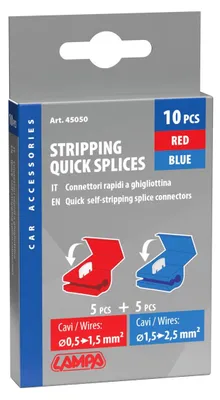 Image de 10 Connecteurs rapides - Rouge / Bleu