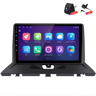 Productafbeelding van Android autoradio met achteruitrijcamera voor Peugeot Expert 2007-2016, compatibel met CarPlay en Android Auto, GPS-navigatie, 6+128GB opslag, 4G LTE, WIFI, RDS, stuurwielbediening, BT, DAB+, 9-inch scherm