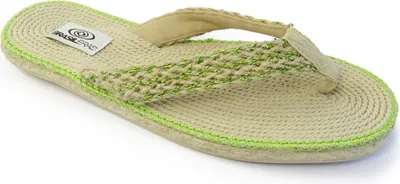 Produktbild von BRASILERAS Damen Zehensandalen mit rutschfester Sohle bequem schuhe strand/schwimmbad/stadt grün 36 EU - U3SIN