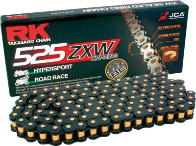 Produktbild von Rk-Ketten 525 zxw 112 n schwarze Skala offen