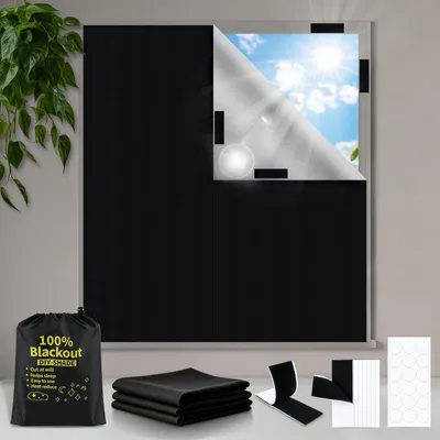 Image de Tissu occultant pour rideaux, dimensions 100 x 145 cm