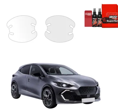 Obrázek produktu pro Průhledná ochranná fólie GrizzGlass BodyShield pro kliky dveří vozů Renault Clio 6 (model 2026) [2 v 1]