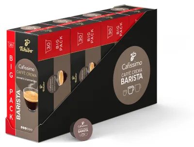 Produktbild von Tchibo Cafissimo Vorratsbox Barista Caffè Crema Kaffeekapseln, 120 Stück - 4 x 30 Kapseln