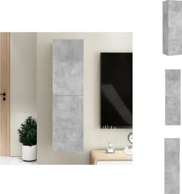 Produktbild von vidaXL TV-Schrank Betongrau 30,5x30x110 cm Holzwerkstoff - TV-Möbel