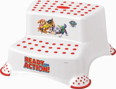 Produktbild von keeeper kids Tritthocker igor "Paw Patrol" zweistufig weiß / rot