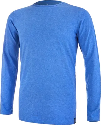 Produktbild von Herren T-Shirt langer Ärmel dünn Outlast® - blau meliert, L