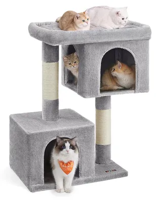 Produktbild von Kratzbaum für Katzen – Kratzbaum – Katzenmöbel – Plüsch – Sisalseil – 68 x 48 x 101 cm