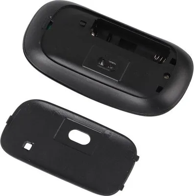 Image de Souris Bluetooth sans fil compacte, noire, silencieuse