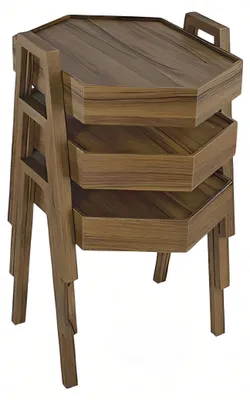Obrázok produktu pre Konferenčný stolík z dreva v hnedej farbe moderný elegantný