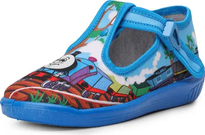Produktbild von Ladeheid Kinder Hausschuhe LARW001 (Blau Zug, 18 EU)