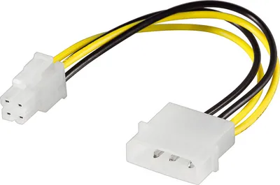 Produktbild von Stromadapter 4-Pin 5,25" auf 4-Pin P4-Mainboard, Good Connections®