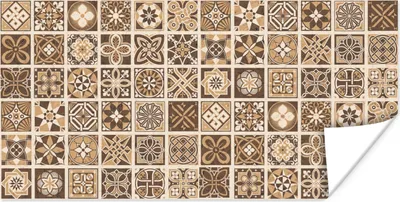 Produktbild von MuchoWow® Poster Design - Blumen - Braun - Natur - Vintage 40x20 cm - Poster für die Wand - Poster Schlafzimmer