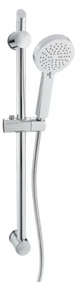 Duschstangen-Set mit Schieber, Duschkopf, Seifenschale, chrom