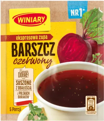 Zdjęcie produktu dla Winiary Barszcz Czerwony Zupa Instant Z Polskimi Burakami 60 G