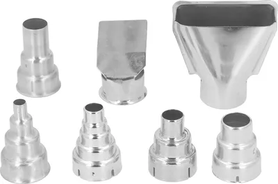 Produktbild von 7Pcs 35mm Heißluftpistole Düsensatz Edelstahl Heißluftpistole Düse für Rohrschweißen PVC Schrumpfung