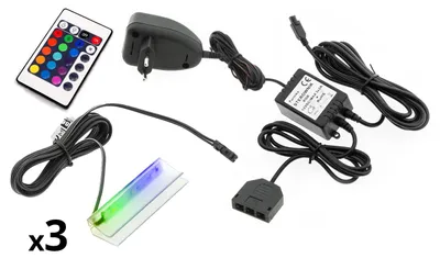 Obrázek produktu pro LED osvětlení na 3 police RGB