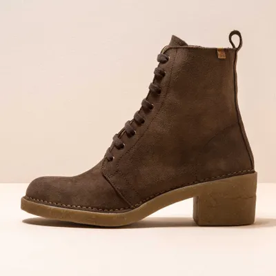 Produktbild von El Naturalista Stiefeletten mit Absatz Damen N5660 LUX SUEDE BROWN / TICINO Farbe Braun
