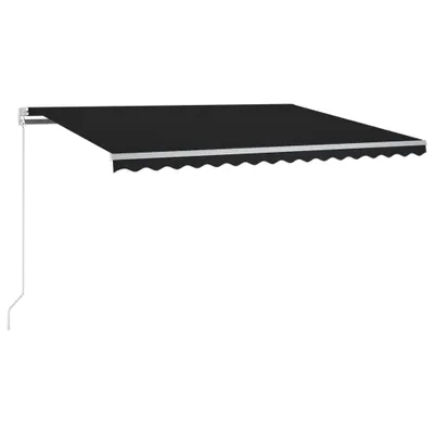 Zdjęcie produktu dla vidaXL Automatyczna markiza z diodami LED i czujnikiem wiatru 300x250 cm antracytowa