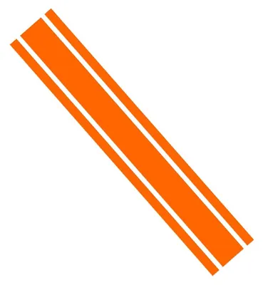 Productafbeelding van Auto Sticker Racing Stripe - Vinyl in Oranje - 124,5 cm