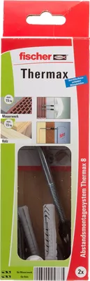 Produktbild von Abstandsmontagesystem THERMAX 8/160 M6 (schwarz/grau, 2 Stück)