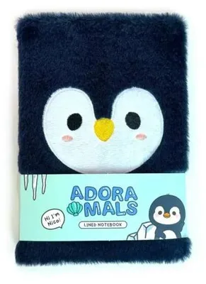Produktbild von Pinguin-Pelz-Notizbuch, entzueckende Tiere, Adorama