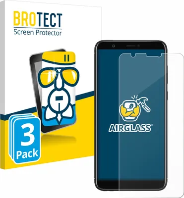 Produktbild von 3x BROTECT Schutzglas für Huawei P smart 2018 9H kratzfest klar