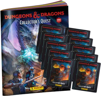 Produktbild von Panini Dungeons & Dragons Sticker - Collectors Quest Sammelsticker - 1 Album + 10 Tüten