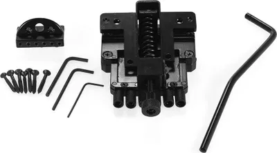 Produktbild von 6-saitiges Tremolo-Saitenhalter-Brückensystem für E-Gitarre für kopfloses Teil, Schwarz