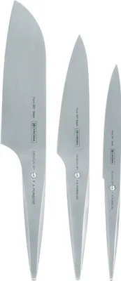 Produktbild von Chroma type 301 Messerset: Santoku P-02 + kleines Santoku P-04 + Allzweckmesser P-19