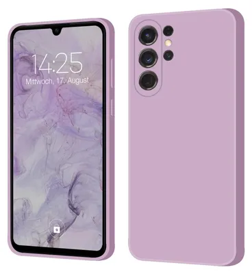 Produktbild von Hülle für Samsung Galaxy S24 Ultra Case Cover Bumper Smartphone Softgrip Schutzhülle Farbe: Lila