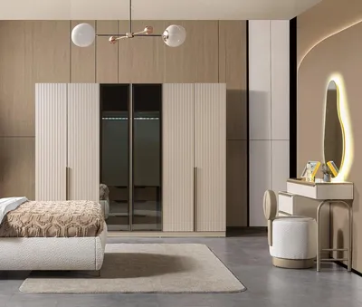 Image de Armoire, commode, chambre à coucher, style moderne, couleur blanche, pratique, neuf