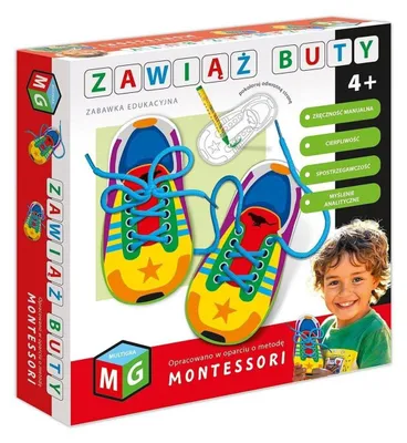 Zdjęcie produktu dla Zabawka Edukacyjna Nauka Wiązania Butów Montessori dla Dzieci