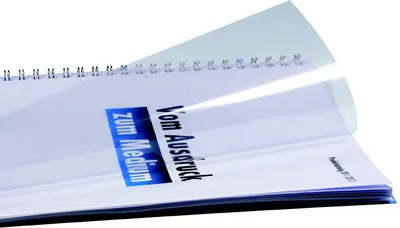 Produktbild von Abdeckklarsichtfolie DIN A4, Polyvinylchlorid, transparent klar, 0,20 mm stark,