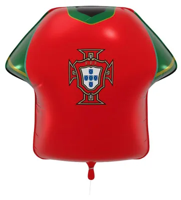 Produktbild von Portugal Trikot Folienballon – Fußball Nationalmannschaft Deko 52x51cm -, KI-generiertes Bild