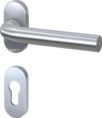 Produktbild von BASI - 1/2-Schmalrahmen-Garnitur - ZB 3250 PZ - Edelstahl - L-Form - 7302-5208