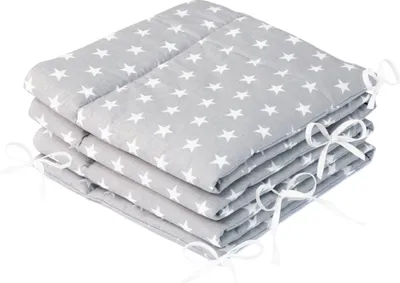 Produktbild von Amilian Bettumrandung Babybett Baby Kinder Nestchen Kantenschutz Bettnestchen Kopfumrandung für Laufstall Bettausstattung Bettschlange 210 cm