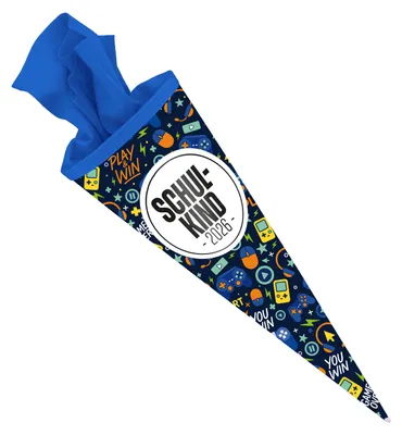 Produktbild von ITENGA Schultüte 70cm rund - Play & Win - Schulkind 2026