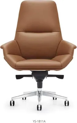 Image de Fauteuil en similicuir noir moderne élégant confort d'assise
