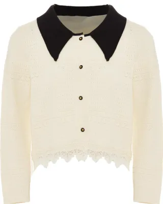 Produktbild von NAEMI damen strickjacke - wollweiss, XS/S