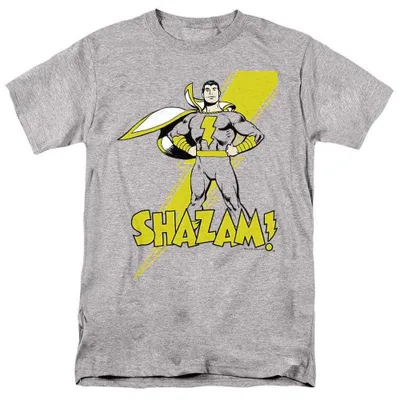 Image de Shazam - T-shirt unie pour hommes/femmes, modèle TV39021 (XXL), couleur "Heather" (gris chiné sportif), Image générée par une IA