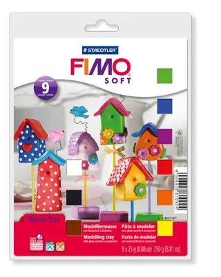 Immagine prodotto di Filly FIMO soft basic box 9 blocchi da 25 g ciascuno