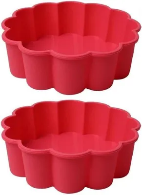 Immagine prodotto di Set di stampi da forno in silicone, 2 pezzi, per torte e pane, verde