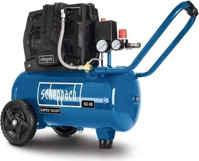 Produktbild von Scheppach HC25Si Silent Kompressor, 24 L Tank, 1100W, 8 bar, 1.5 CV, 60 dB