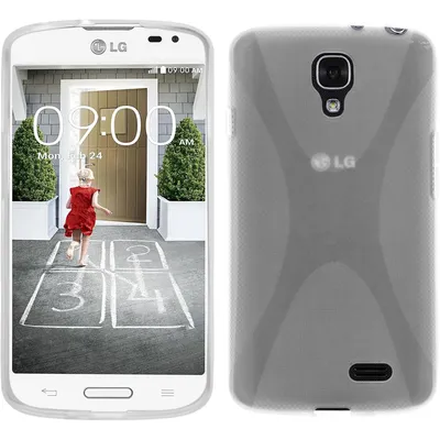 Produktbild von PhoneNatic Case kompatibel mit LG F70 - clear Silikon Hülle X-Style + 2 Schutzfolien