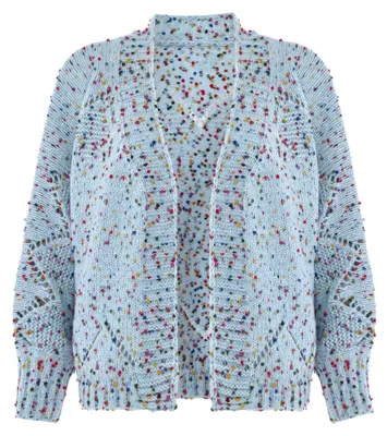 Produktbild von ALBEE damen strickjacke - hellblau mehrfarbig ALBEE damen strickjacke - hellblau mehrfarbig, XL/XXL