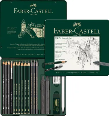 Immagine prodotto di FABER-CASTELL Set Pitt Graphite medium Metalletui