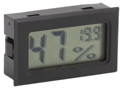 Digitales Thermometer Hygrometer für Reptilientank, Kunststoff